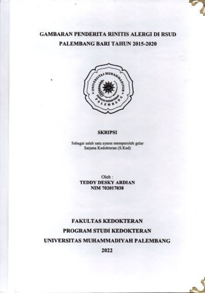 Gambaran Penderita Rinitas Alergi Di RSUD Palembang BARI Tahun 2015 - 2020