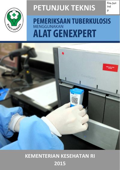 Sampul Petunjuk Teknis Pemeriksaan Tuberculosis Menggunakan Alat Genexpert