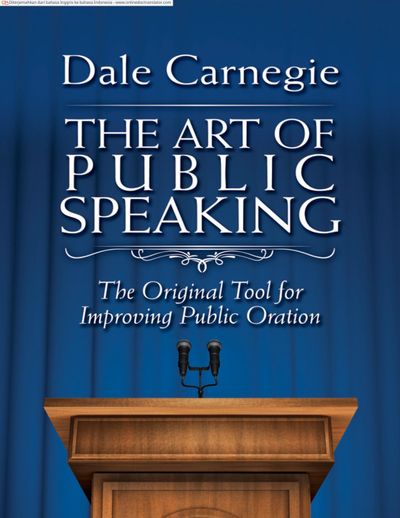 Sampul THE ART OF PUBLIC SPEAKING